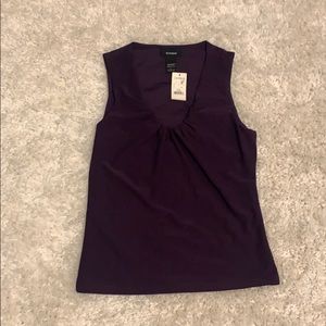 Express Purple Ruched Top Tank